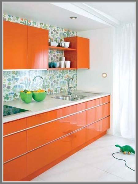 Dapur warna oranye